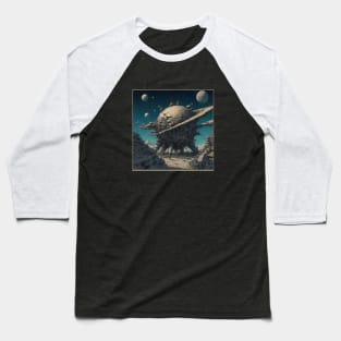 Abstract SciFi Anime style Baseball T-Shirt